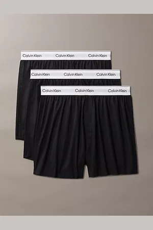 Calvin Klein 3 Pack Slim Fit Boxers - Icon Cotton Stretch
