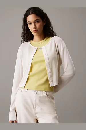 Calvin Klein Soft Ribbed Knit Cardigan