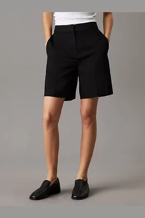 Calvin Klein Wide Lyocell Linen Shorts