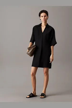 Calvin Klein Linen Lyocell Shirt Dress