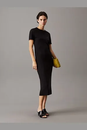 Calvin Klein Slim Midi T-shirt Dress