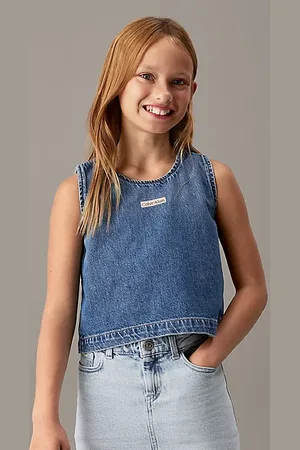 Calvin Klein Denim Sleeveless Top