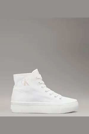 Calvin Klein Canvas Platform High-Top Trainers