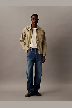 Calvin Klein Relaxed Cotton Nylon Shirt Jacket