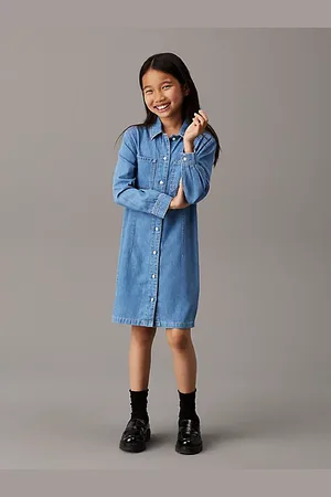 Calvin Klein Relaxed Denim Shirt Dress