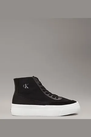 Calvin Klein Canvas Platform High-Top Trainers
