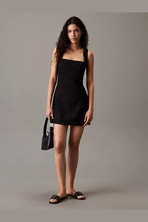 Calvin Klein Soft Cotton Linen Mini Dress