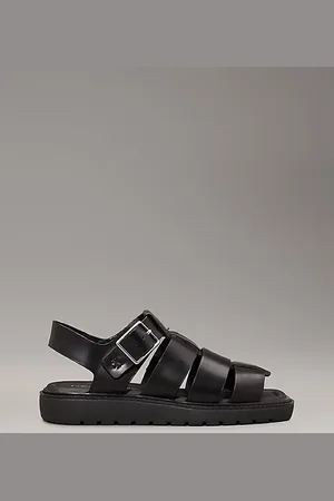 Calvin Klein Leather Fisherman Sandals