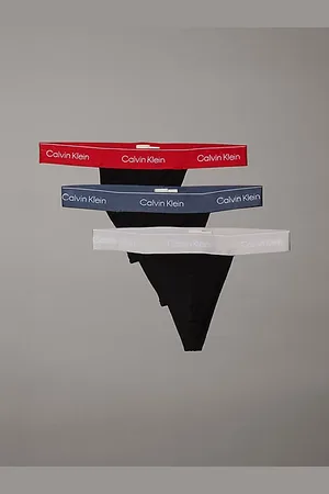 Calvin Klein 3 Pack Thongs - Icon Cotton Stretch