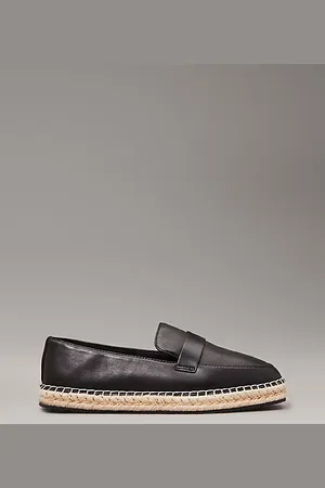 Calvin Klein Leather Espadrille Loafers