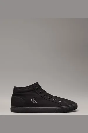 Calvin Klein Canvas Low Profile High-Top Trainers