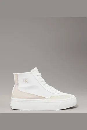 Calvin Klein Canvas Platform High-Top Trainers