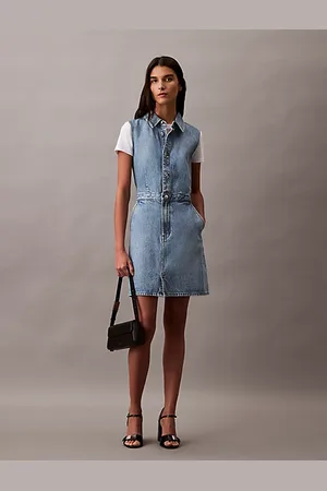 Calvin Klein Sleeveless Denim Mini Dress
