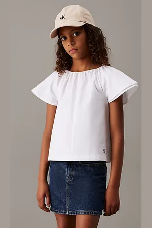 Calvin Klein Relaxed Poplin Ruched Blouse