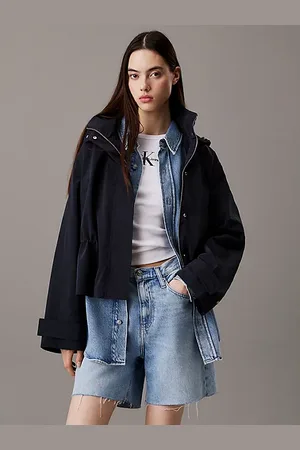 Calvin Klein Relaxed Soft Nylon Hooded Jacket