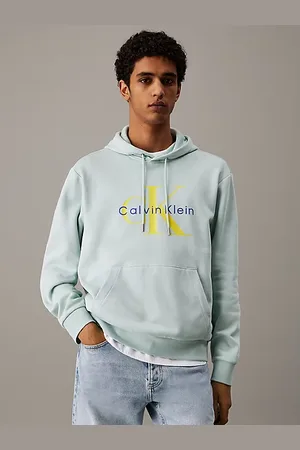 Calvin Klein Cotton Fleece Monogram Hoodie