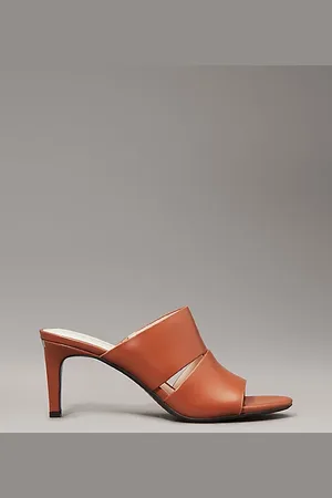 Calvin Klein Leather Heeled Sandals