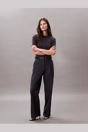 Calvin Klein Relaxed Cotton Twill Trousers