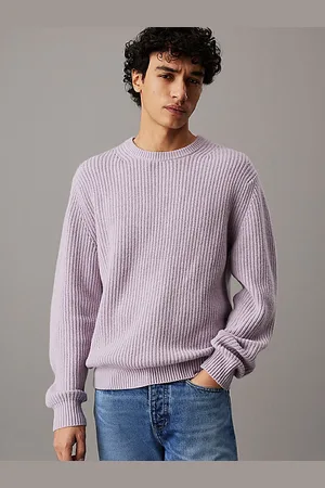 Calvin Klein Wool Rib Blend Crewneck Sweater
