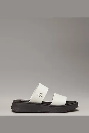 Calvin Klein Leather Platform Sandals