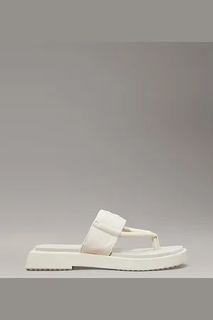 Calvin Klein Canvas Square Platform Sandals