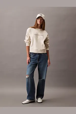 Calvin Klein Monogram Logo Relaxed Sweatshirt