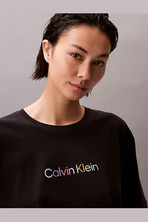 Calvin Klein Boxy Cropped Pyjama Top - Pride