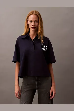 Calvin Klein Cotton Jersey Logo Polo Shirt