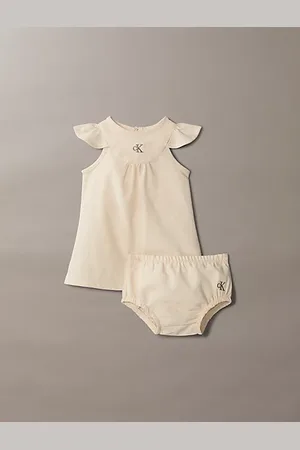 Calvin Klein Newborn Linen Blend Dress