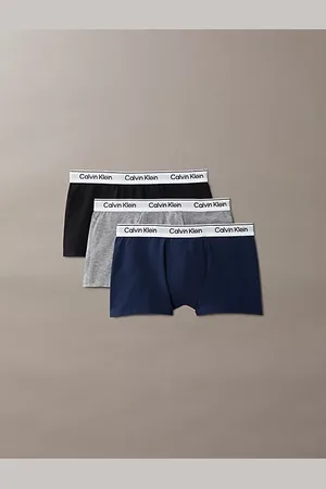 Calvin Klein 3 Pack Boys Trunks - Icon Cotton Stretch