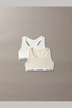 Calvin Klein 2 Pack Girls Bralettes - Icon Cotton Stretch