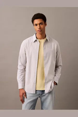 Calvin Klein Slim Poplin Striped Shirt