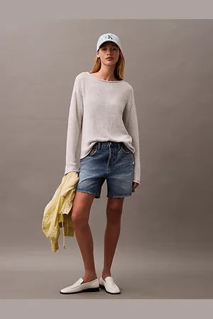 Calvin Klein Boxy Linen Nylon Jumper