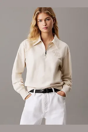 Calvin Klein Zip Neck Polo Sweatshirt
