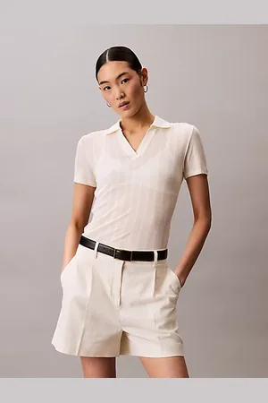 Calvin Klein Pointelle Knit Polo Shirt