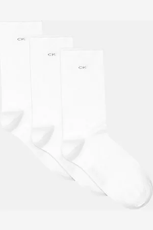 Calvin Klein 3 Pack Soft Combed Cotton Rolltop Crew Socks
