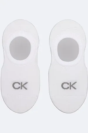 Calvin Klein 2 Pack Soft Combed Cotton Invisible Socks