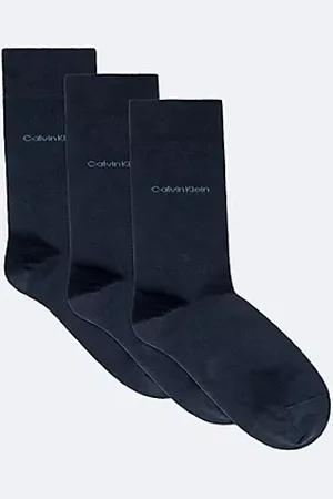 Calvin Klein 3 Pack Soft Combed Cotton Crew Socks