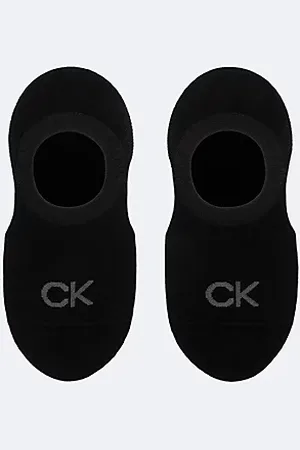 Calvin Klein 2 Pack Soft Combed Cotton Invisible Socks
