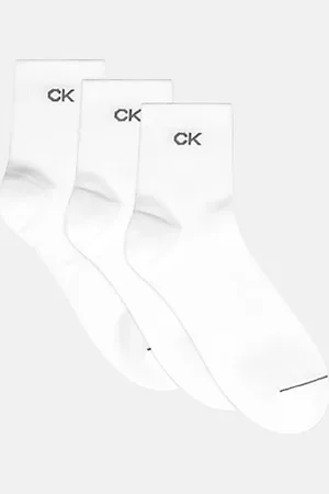Calvin Klein 3 Pack Soft Combed Cotton Quarter Crew Socks