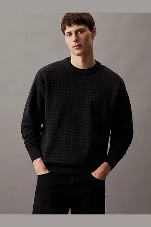 Calvin Klein Check Textured Jumper