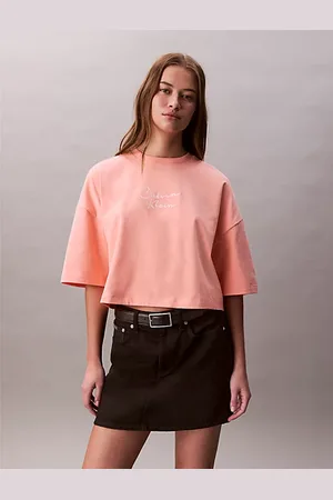 Calvin Klein Boxy Cropped Logo T-shirt