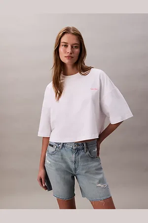 Calvin Klein Jersey Cropped Boxy Tee