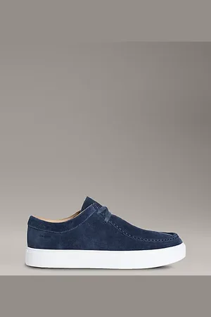 Calvin Klein Leather Hybrid Apron Toe Lace-Up Shoes