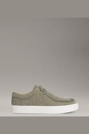 Calvin Klein Leather Hybrid Apron Toe Lace-Up Shoes