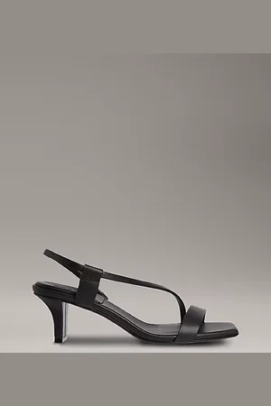 Calvin Klein Leather Heeled Sandals