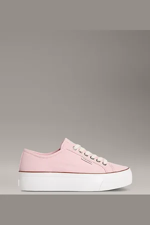 Calvin Klein Canvas Platform Trainers