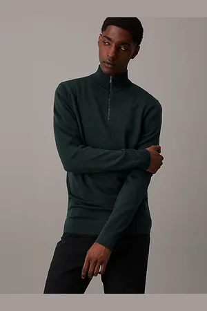 Calvin Klein Merino Zip Neck Jumper