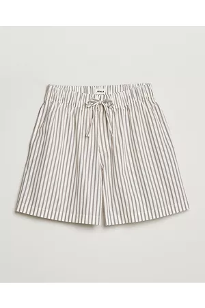 Tekla Mænd Pyjamas - Poplin Pyjama Shorts Hopper Stripes