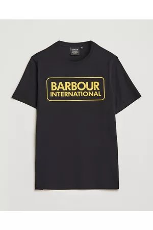 Barbour Mænd Kortærmede - Large Logo Crew Neck Tee Black